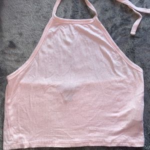 Baby pink halter top